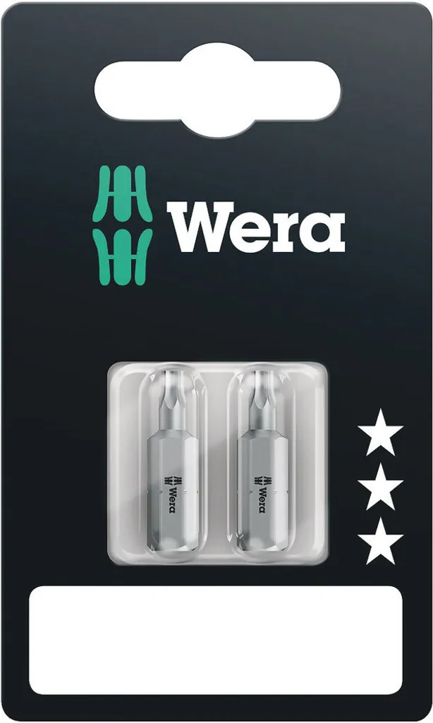 Inserti Wera 867/1 Z SB T15 Torx 2 Pezzi - Soluzioni per Avvitatura 05073340001