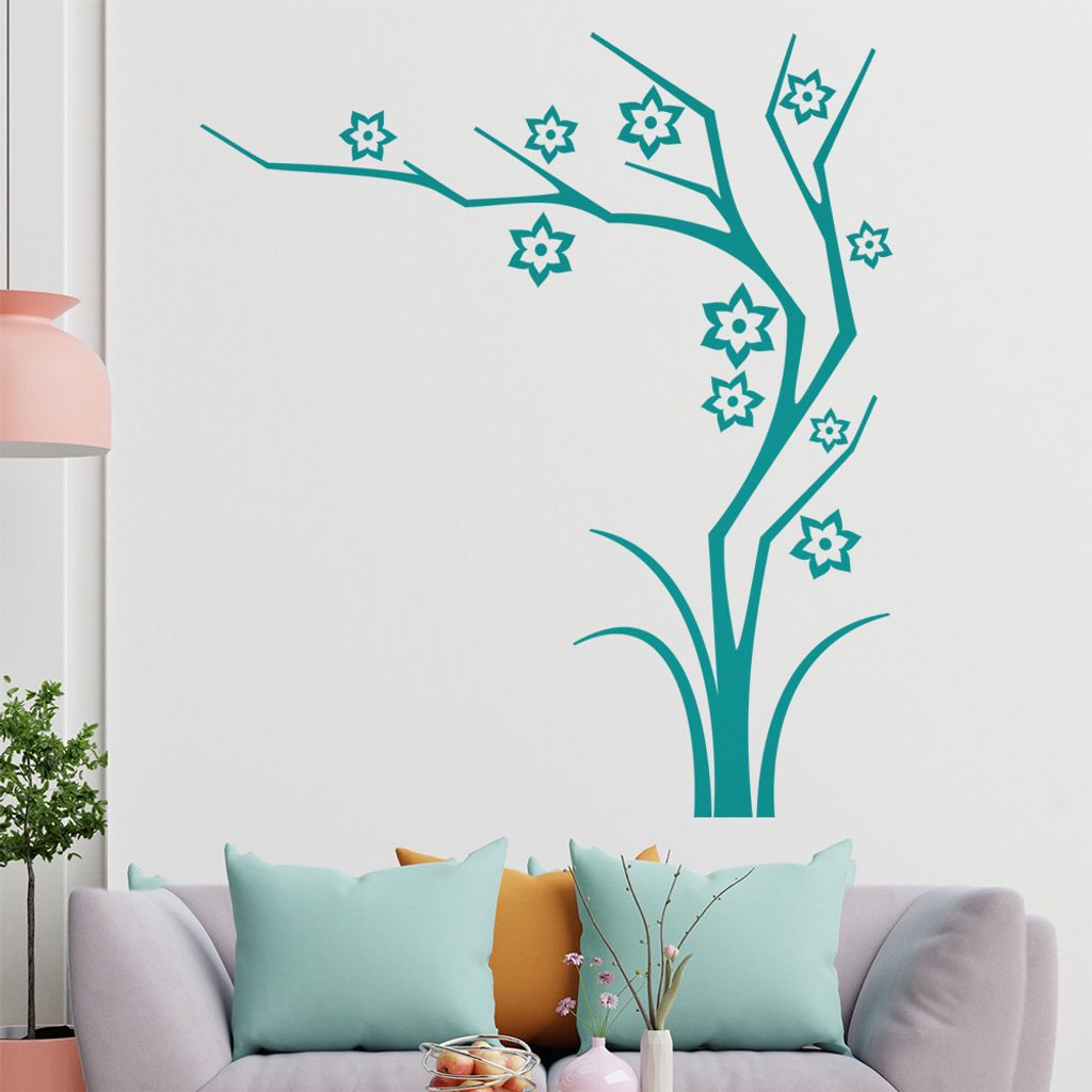 Sterne - Baum - Geäst Wandtattoo in 6 Größen - Wandaufkleber Wall Sticker - Dekoration, Küche, Wohnzimmer, Schlafzimmer, Badezimmer
