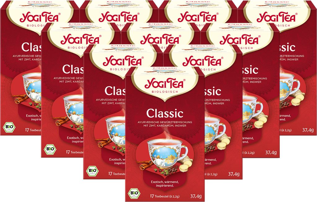 Yogi Tea,Classic, 17 Teebeutel - 10er Pack (10 x 37,4 g) Produktbild 3