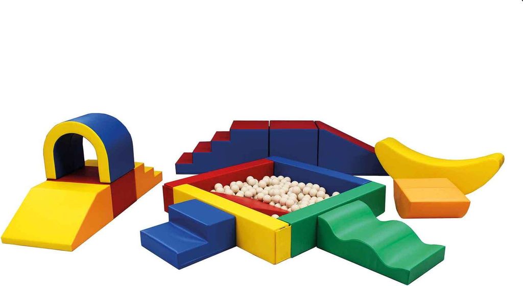 IGLU Soft play Spielbausteine 13 XL Schaumstoff Softbausteine Spielset - Party