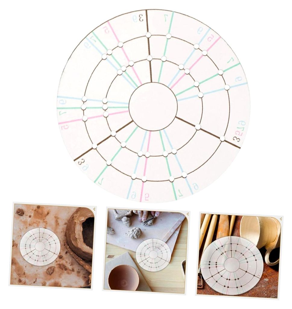 Präziser Acryl-Tonteiler für Töpferwerkzeuge und Tonmalerei mit runder Schablone für professionelle Töpferei und präzises Formen von Ton