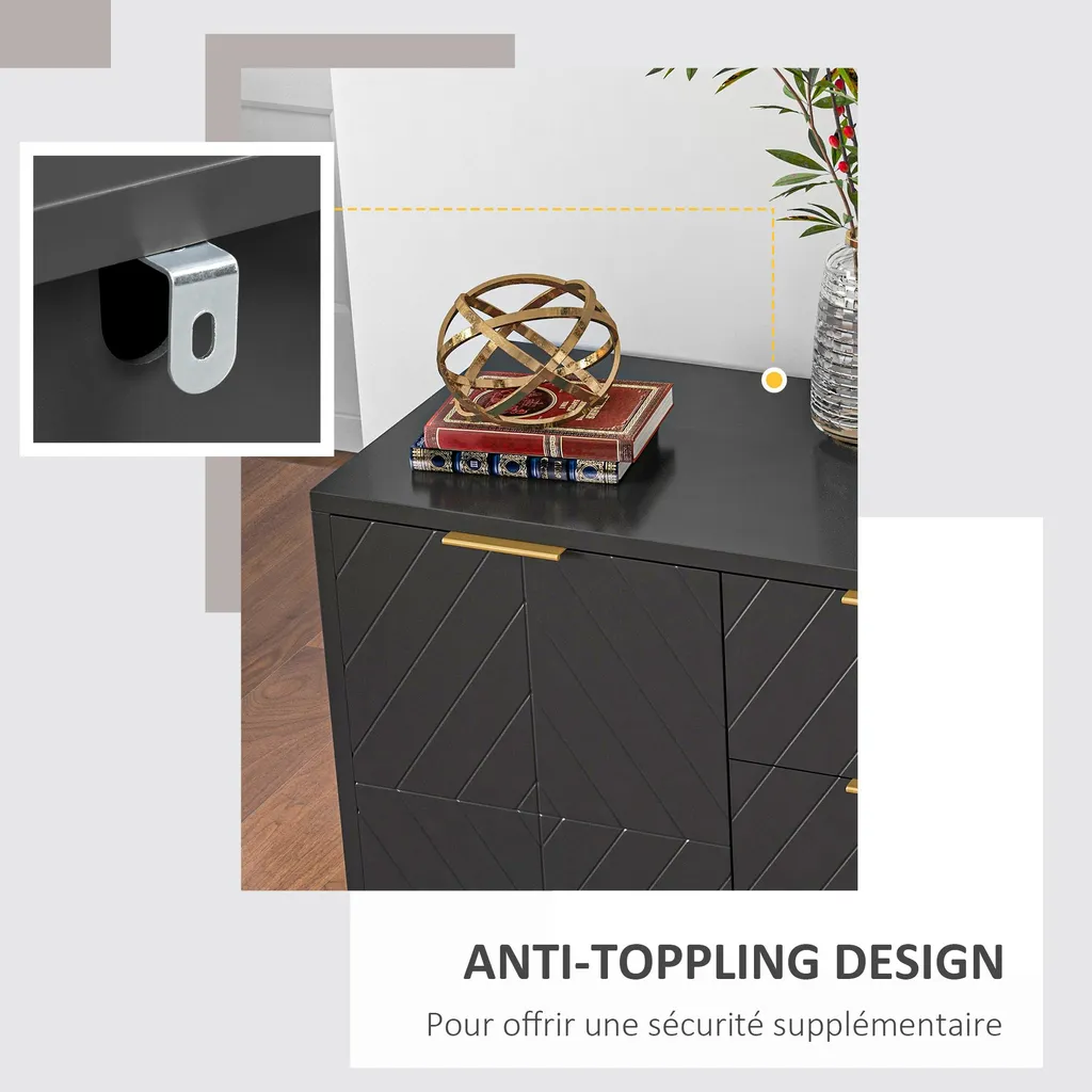Buffet de Rangement Gain de Place - Solution Design pour Petits Espaces