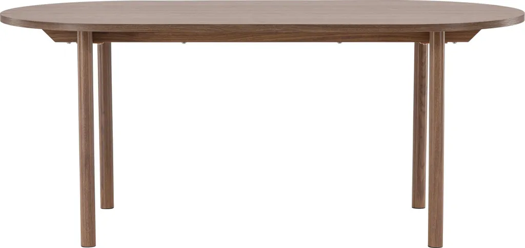 Table à manger 180cm Andy finition naturel, grand plateau bois moderne