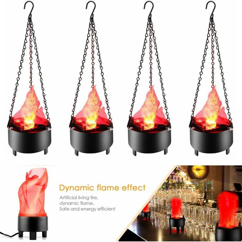 Topchances 4 pièces Led lumière de flamme 3W Effets de feu Image du produit 