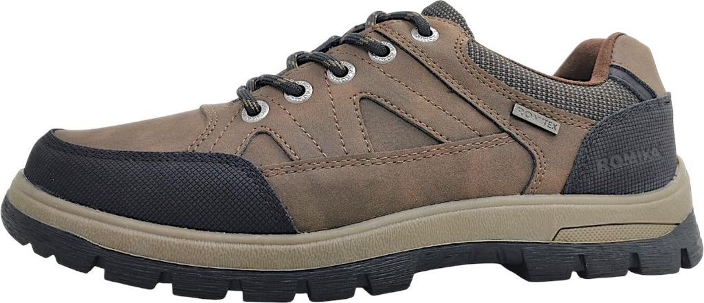 Romika Herrenschuhe sportlicher Schnürer Braun Freizeit, Schuhgröße:41 EU