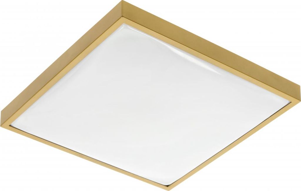 24W LED Deckenleuchte Deckenlampe IP44 für innen und Außen Eckig 30x30 1680 Lumen Gold