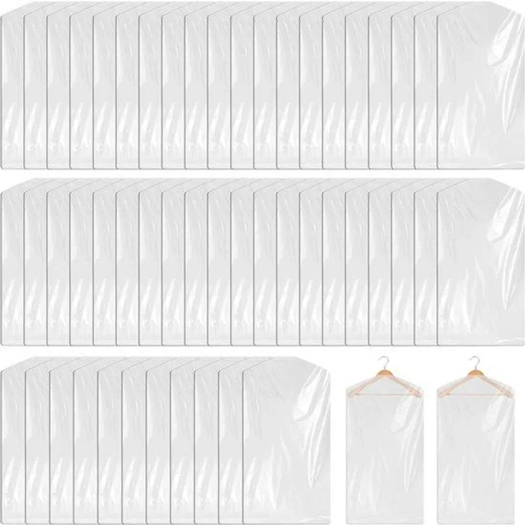 Housses de protection vêtements transparentes 60x110 cm - Pack de 60