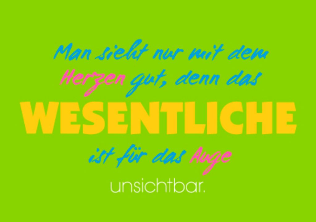 Allgemeine WÃ1/4nsche - SprÃ1/4che - unARTig - Postkarte im Format 15 x