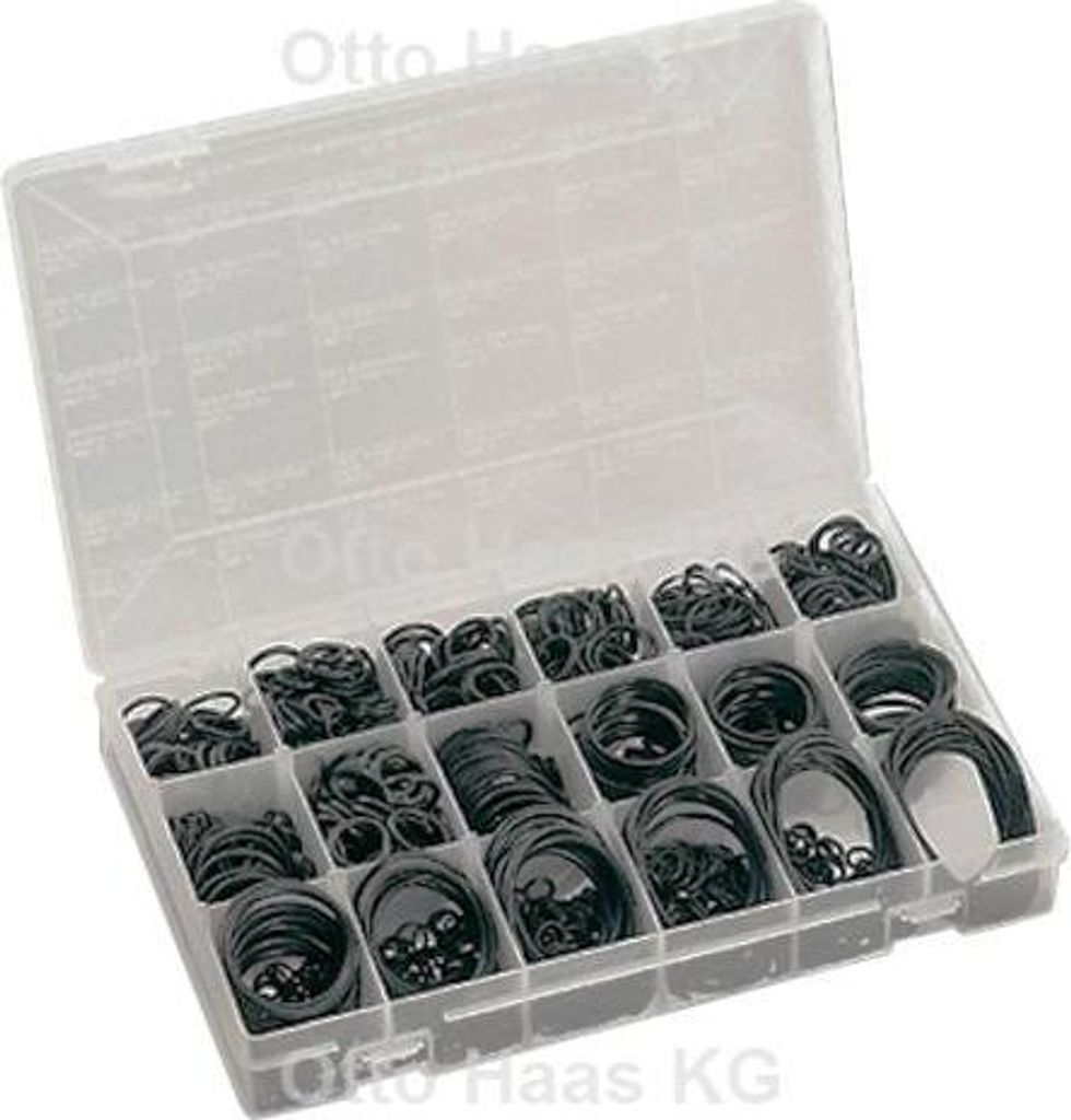 HAAS O-Ring-Sortiment 7370 für Hansa Armatur, 845 Stück, Gummi, Dichtung