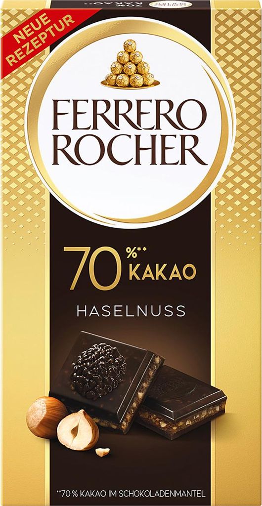 Baton z ciemnej czekolady Ferrero Rocher z orzechami Zdjęcie produktu 