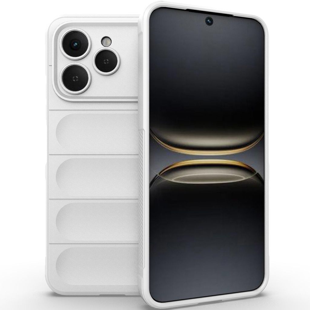 Handyhülle für Tecno Spark 40 4G Weich TPU Silikon Stossfest Anti-rutsch Hülle Weiß
