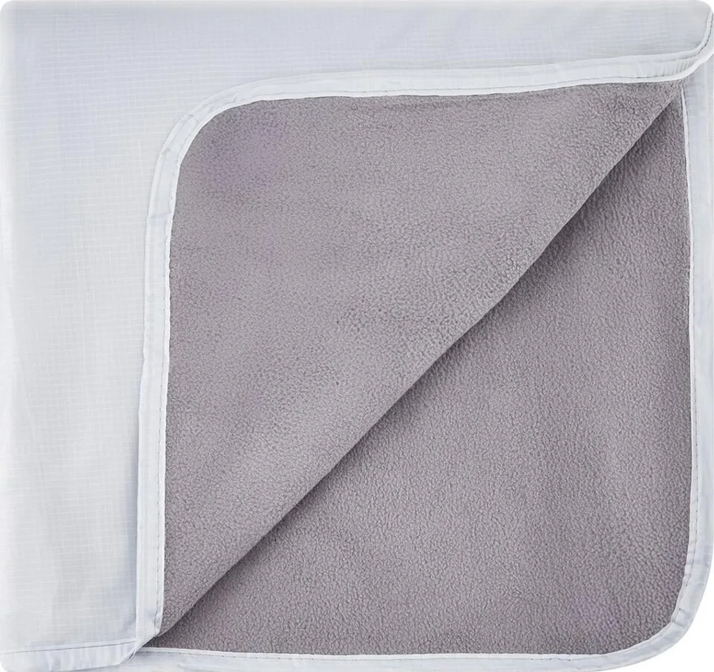 Couverture de camping 79x59 po portable et chaude gris clair idéale