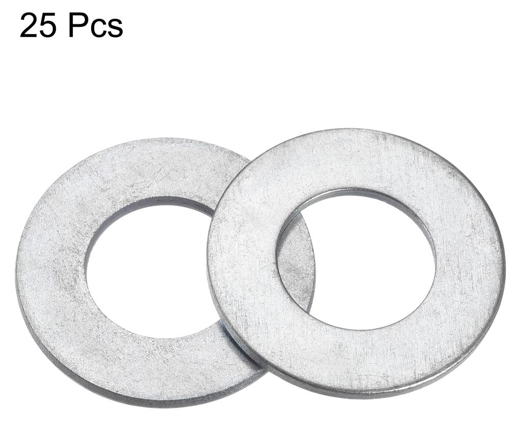 25 Stš¹ck Flache Unterlegscheibe aus Kohlenstoffstahl fš¹r Schraube Bolzen 24 mm x 12 mm x 1,5 mm