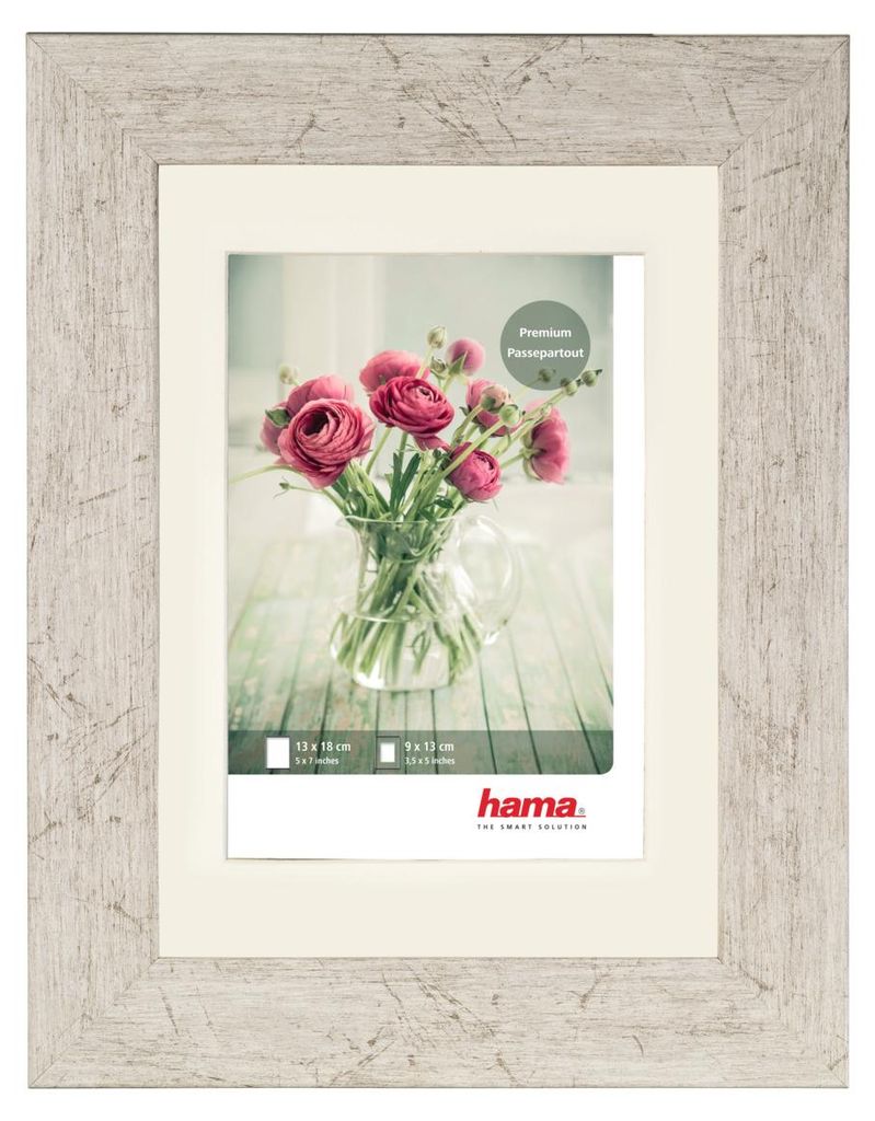 Hama Cadre plastique "Chalet", taupe, 13 x 18 cm Image du produit 
