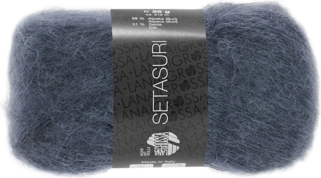 Lana Grossa SETASURI 25 g feines Lace-Garn aus Alpaka und Produktbild 