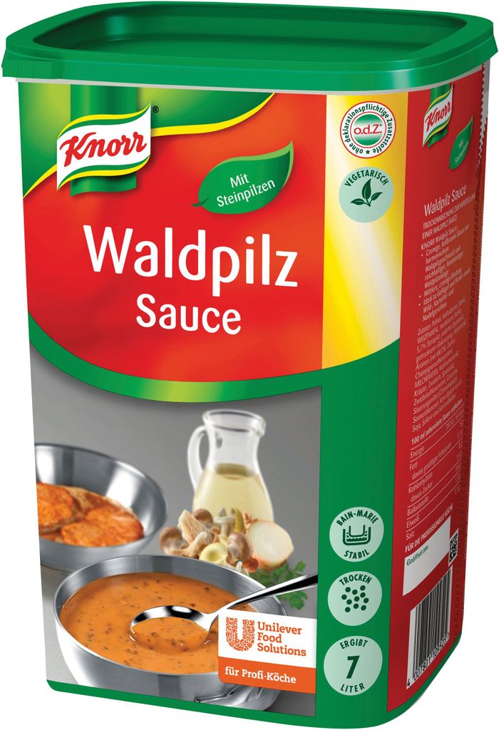 Knorr Waldpilz Sauce als Trockenmischung für 6000ml Packung