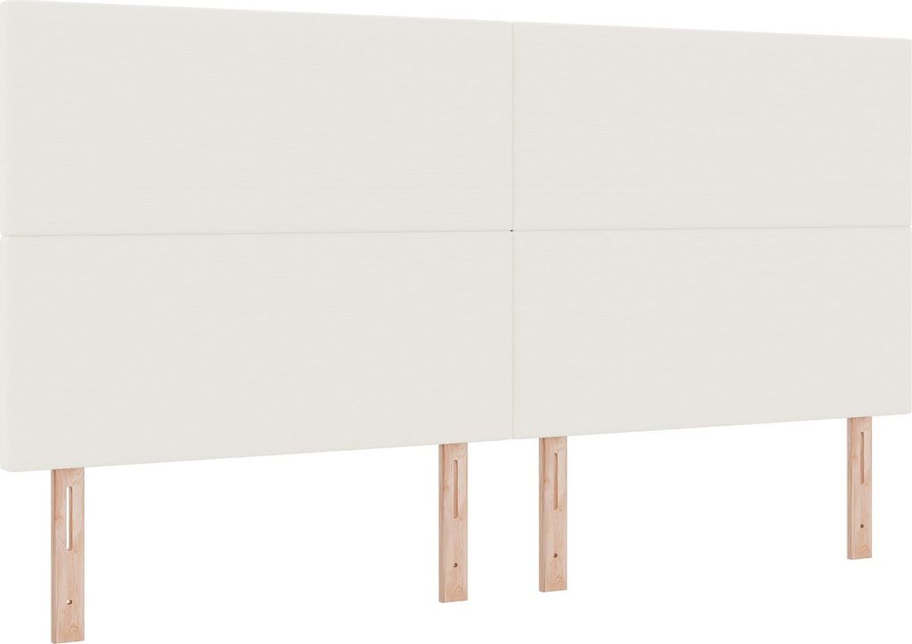 Kopfteil Einfarbig Creme 200 cm Cordstoff, Kopfteile DesignMöbel Neu