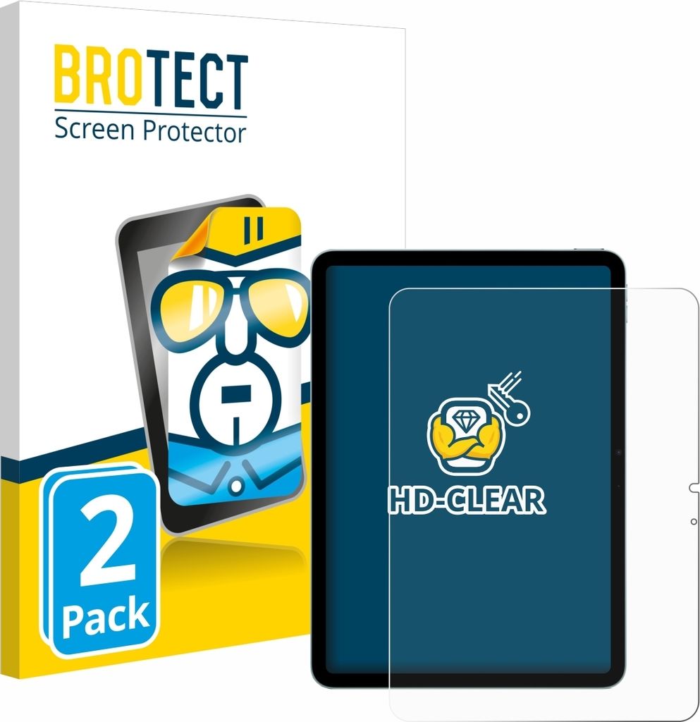 2x Für Apple iPad Air 11" M2 WiFi 2024 Schutzfolie BROTECT Displayschutz Display Schutz Folie Klar Transparent