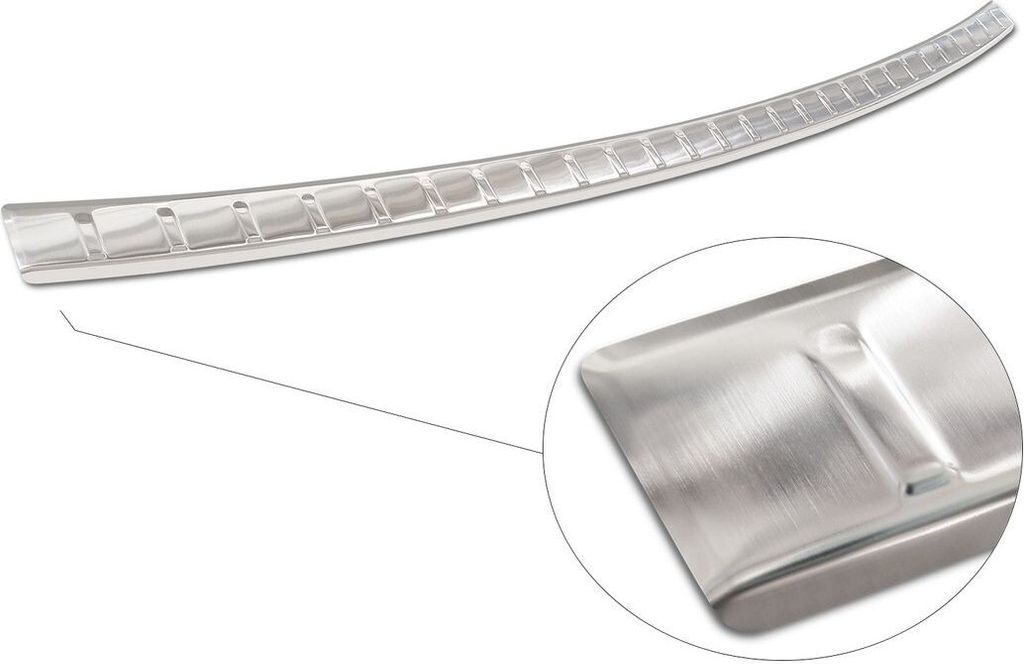Ladekantenschutz Stoßstangenschutz Edelstahl silber passend für Audi A6 C7 Allroad 2012-2014, FL2014-2018