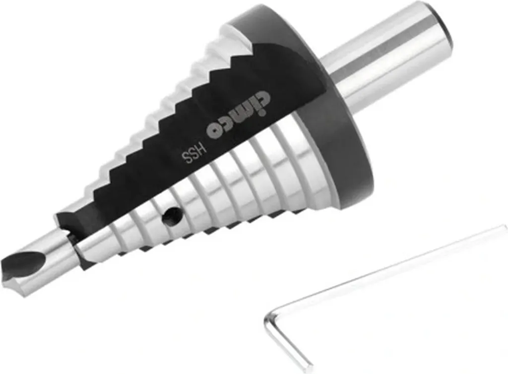 Fraise étagée HSS Cimco multi-diamètre 12 niveaux pour perçage métal