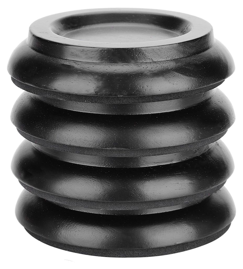 4Pcs Buche Holz Runde Klavier Fuß Pads Set Aufrecht Caster Tassen Zubehör (Schwarz)