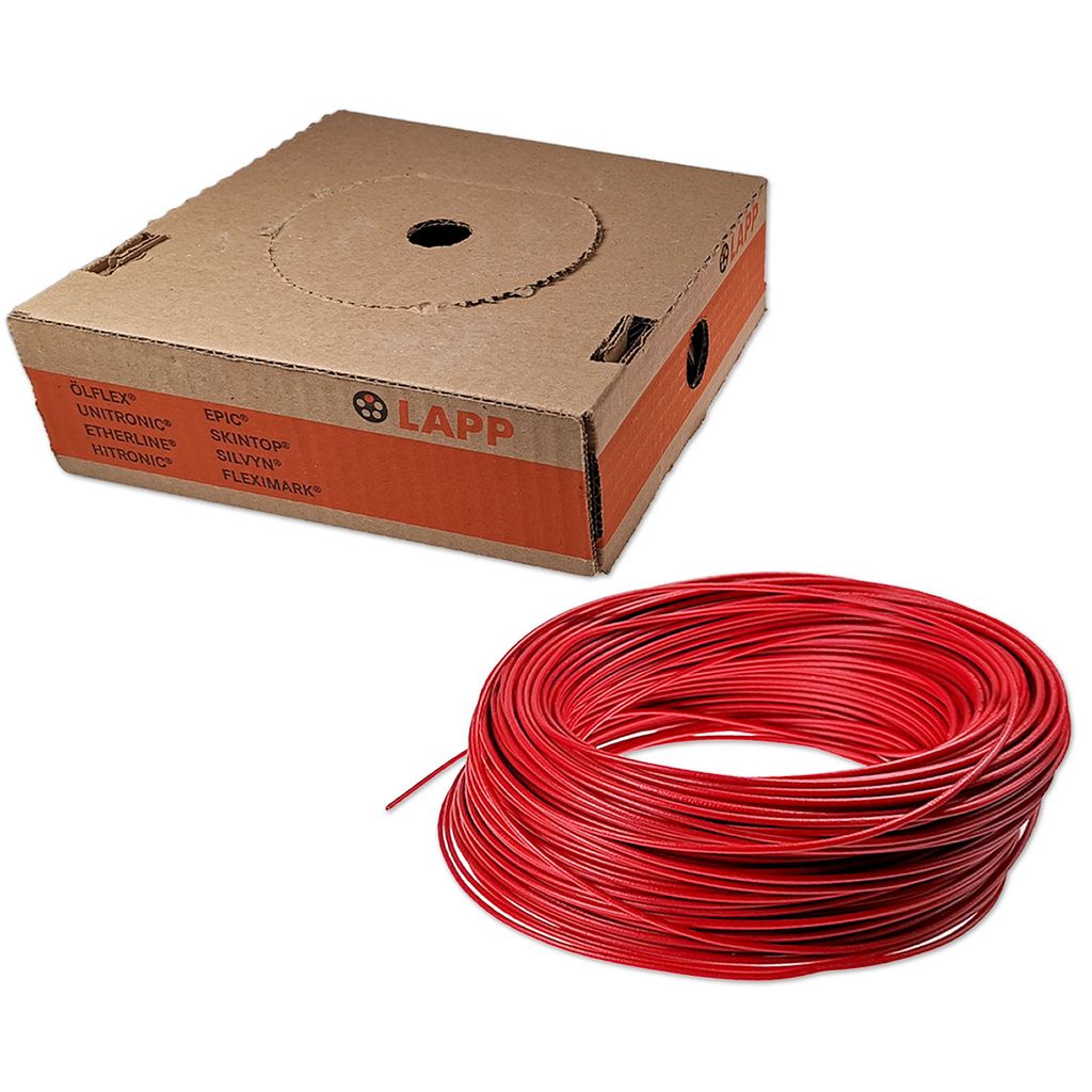 LAPP 4510042 Litze H05V-K 1 x 0.75 mm² Rot 100 m (4510042)