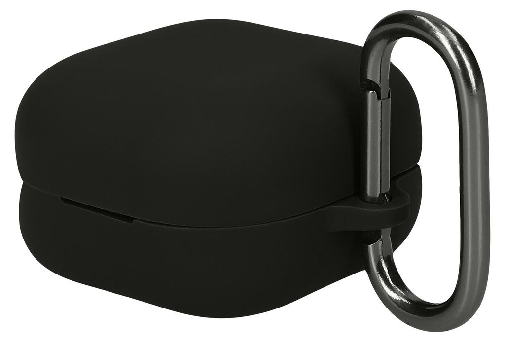 kwmobile Hülle kompatibel mit Sony LinkBuds Clip WF-LC900 Kopfhörer - Silikon Schutzhülle Etui Case Cover Schoner in Schwarz