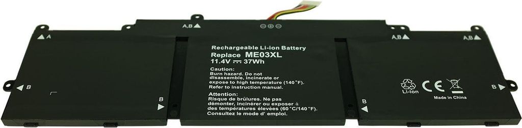 PowerSmart Akku für HP HSTNN-LB6O, HSTNN-UB6M, ME03XL