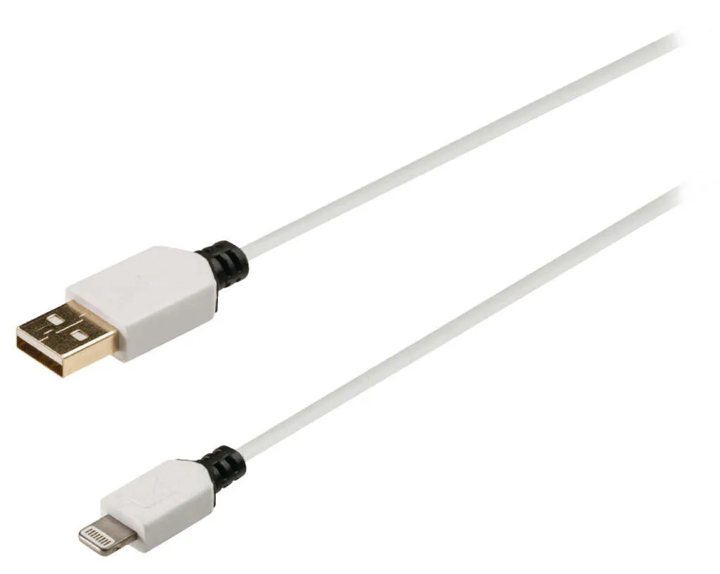Câble Lightning pour synchroniser et charger vos appareils USB 1m blanc - 2