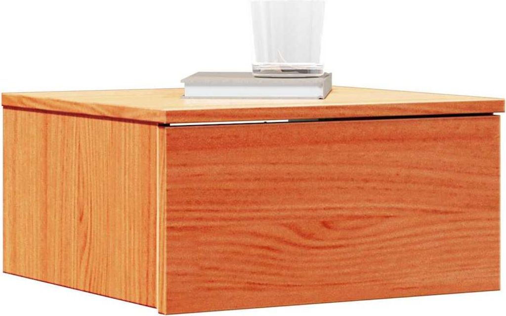 Nachttisch 2 pcs Wachsbraun 37 x 35 x 18,5 cm Massivholz Kiefer