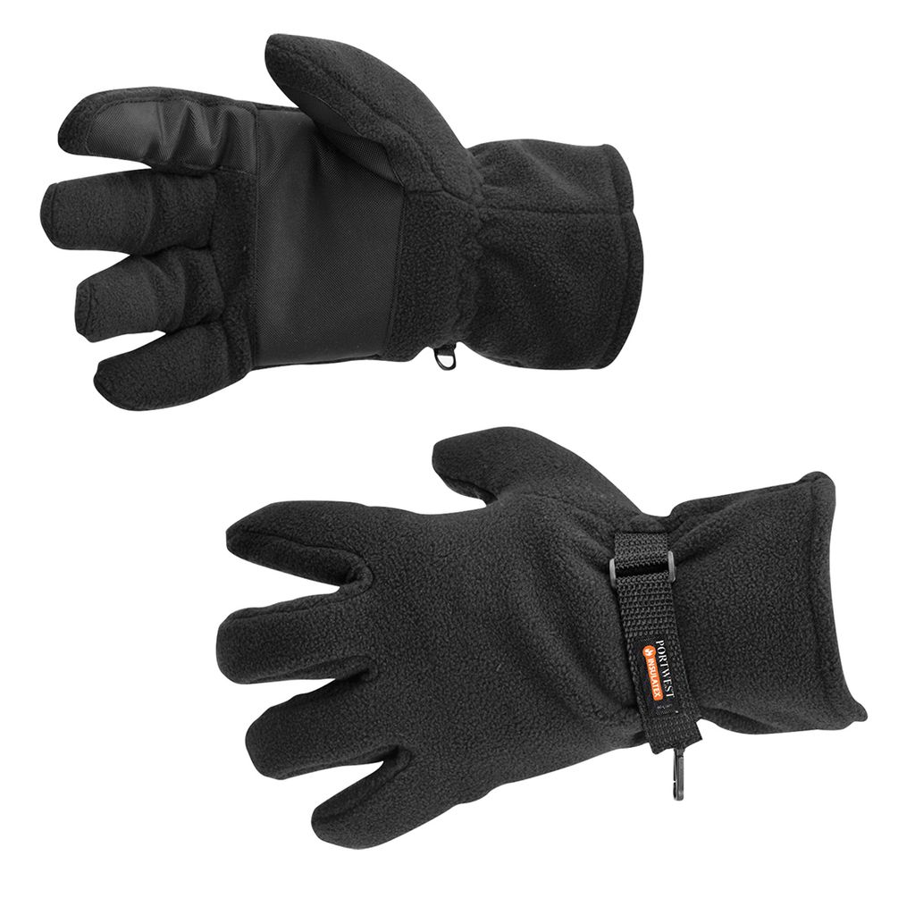 Portwest GL12 Fleece-Handschuh mit Insulatex-Futter Black