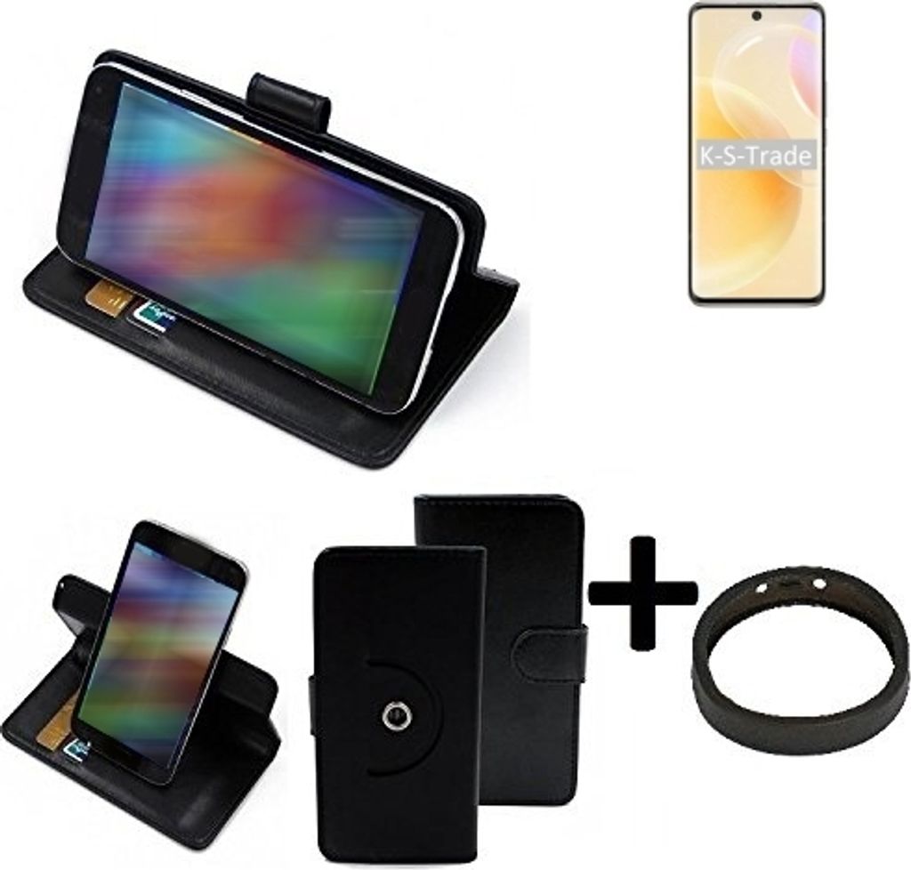 K-S-Trade Case Schutz Hülle kompatibel mit Huawei nova 8 International Version + Bumper Handy Hülle Flipcase Smartphone Cover Handy Schutz Tasche
