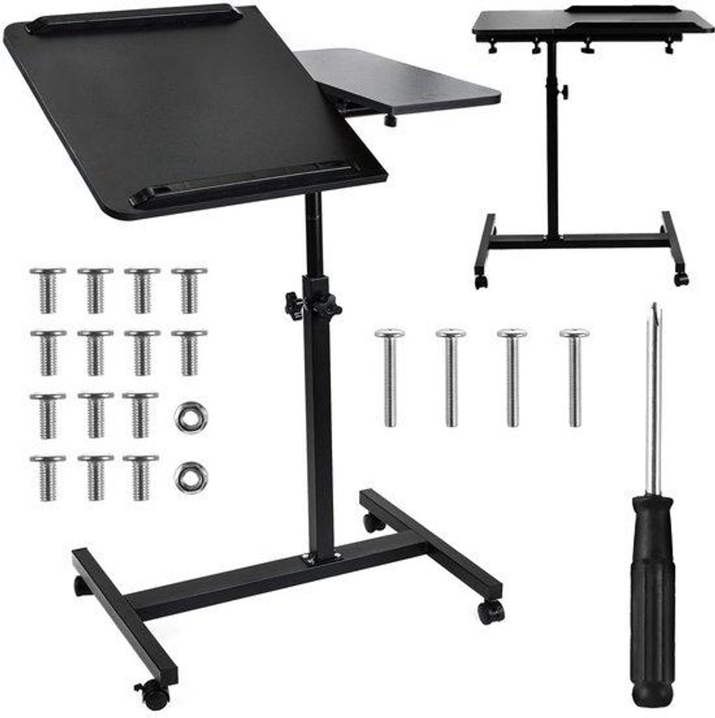 Flexible und mobiler Laptop-Stand mit kippbaren Tafeln und Sicherheitsbremse