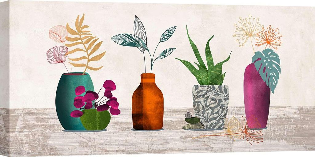 Leinwandbilder nordischer Stil - Sayaka Miko - Modern Ikebana - 120 x 60 cm