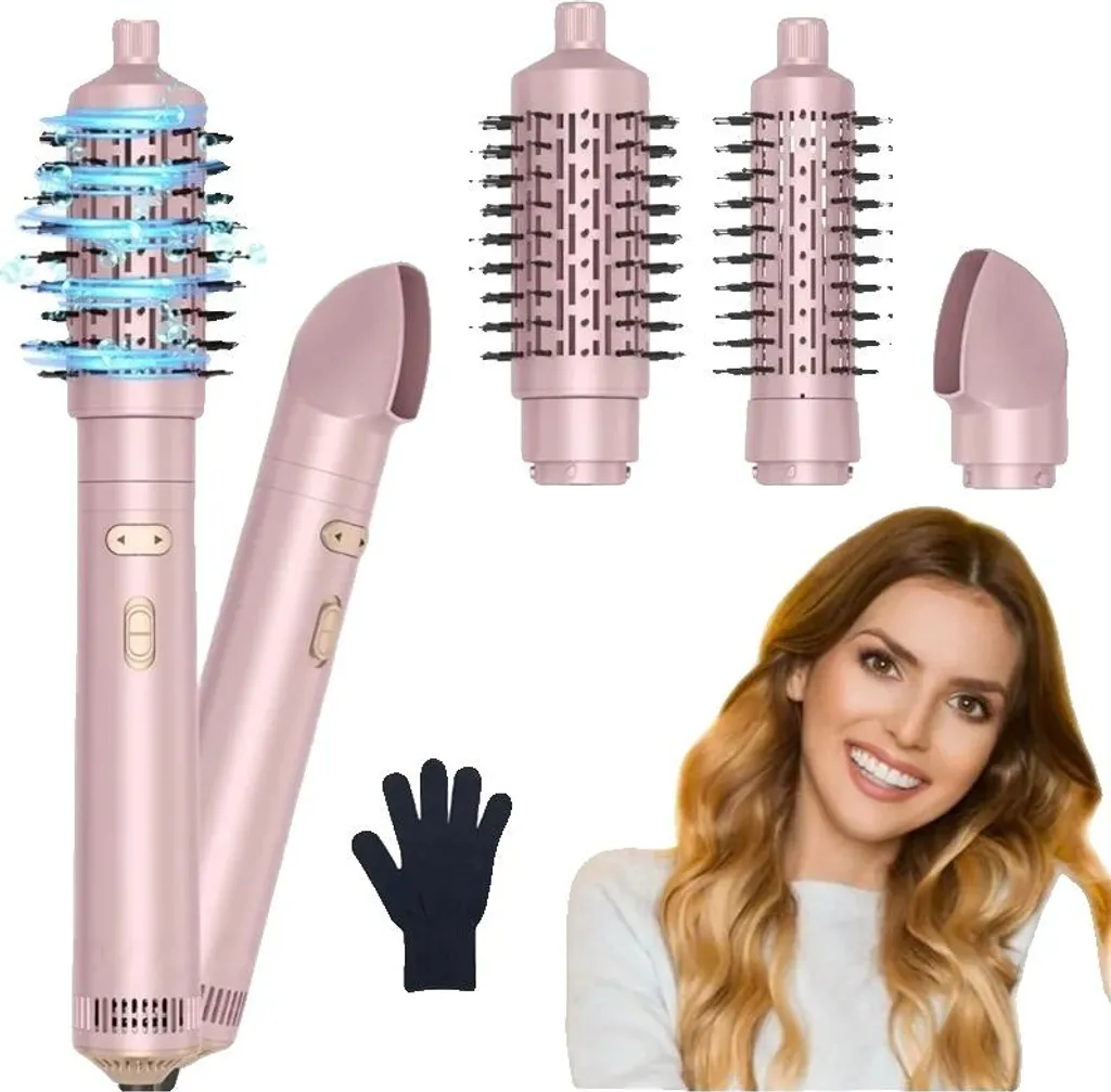 Brosse à air chaud 1200W de 2 pouces avec arrêt automatique sécurité