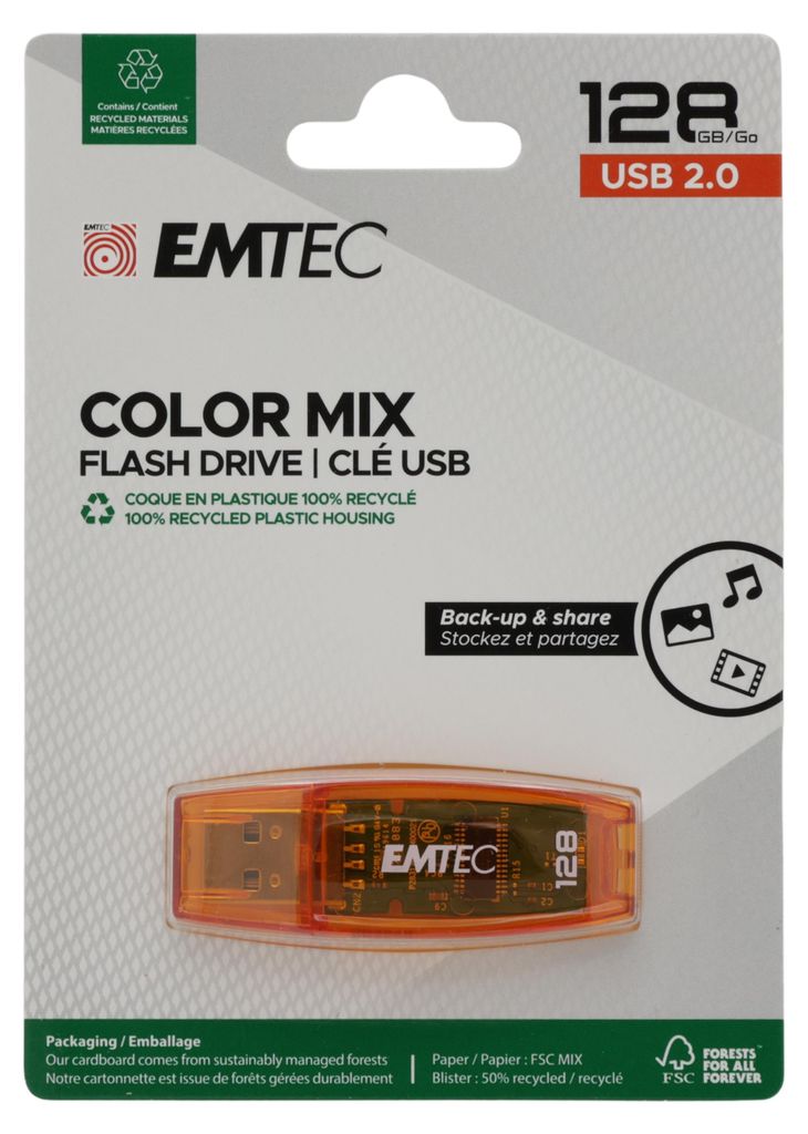 EMTEC Color Mix C410 - USB-Flash-Laufwerk - 128 GB