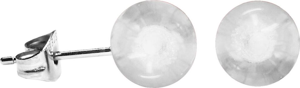 Ohrstecker mit Acrylkugel in verschiedenen Farben und Größen Größe - 5 mm Farbe - Transparent