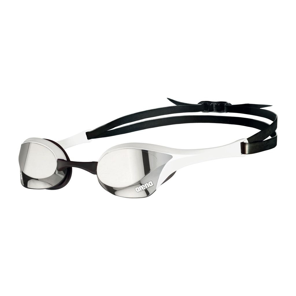 arena Schwimmbrille Cobra Ultra Swipe Erwachsene, Rahmenfarbe:weiß-silber