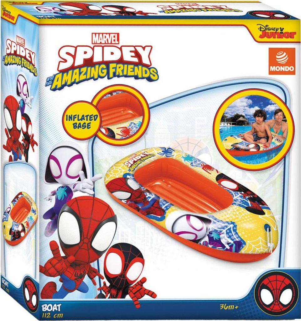 Mondo Mondo aufblasbares Boot Spidey, 112 cm