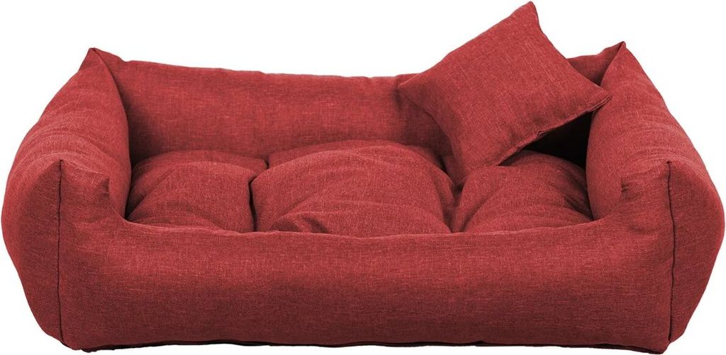 SAWANA rechteckiges Hundebett, rot - 90 cm x 75 cm