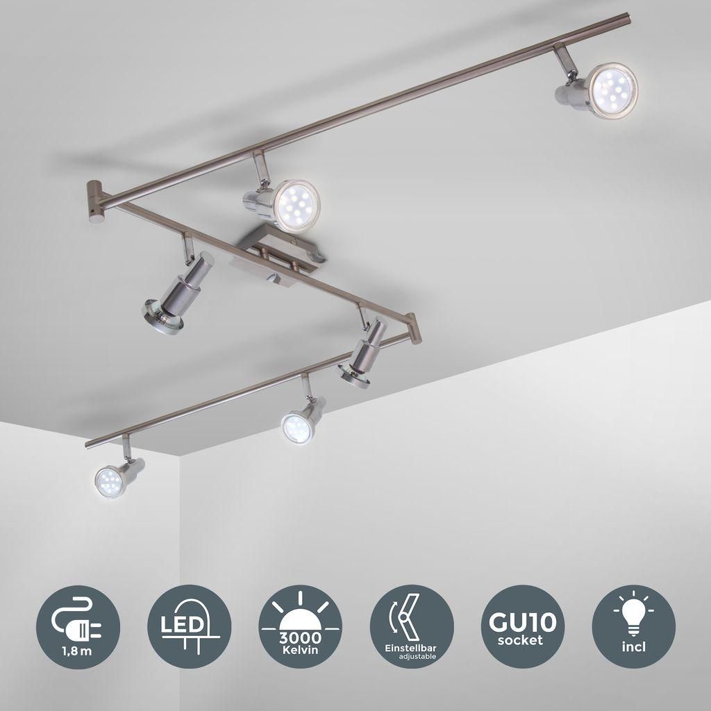 Deckenstrahler - 30W, 2400lm, LED, schwenkbar, GU10, Produktbild 