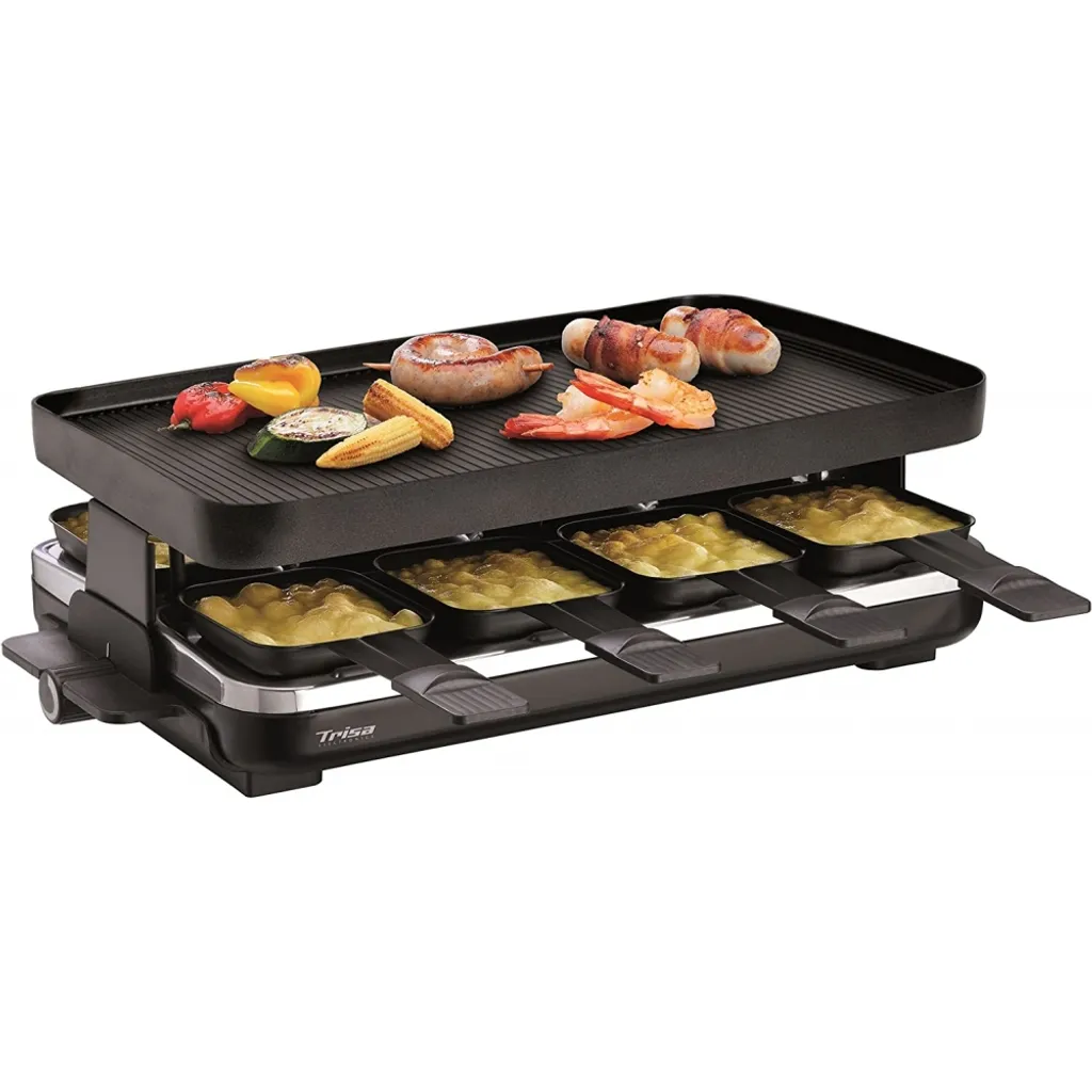 Raclette Trisa Supreme 8 : cuisson homogène et nettoyage ultra facile