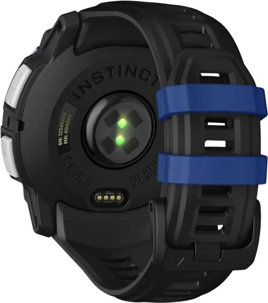 Montre connectée solaire Garmin Instinct 3 GPS antichoc blanche - 5