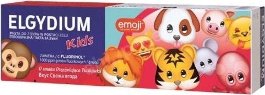 Elgydium Kinder Zahnpasta Erdbeer-Geschmack 50ml für Kinder 3-6 Jahre