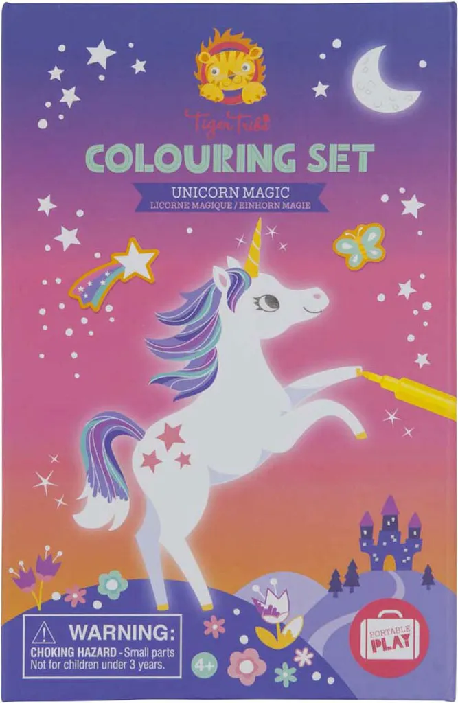 Livre de Coloriage Magique Licorne : Set Créatif avec Feutres Intégrés