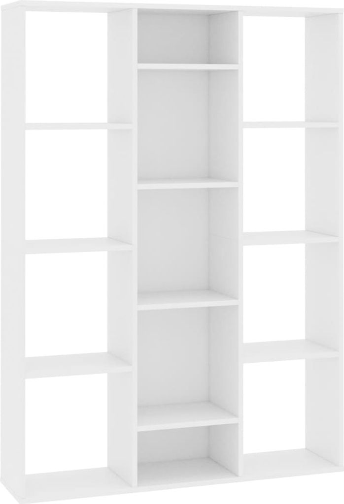 Raumteiler/Bücherregal Weiß 100x24x140 cm Holzwerkstoff