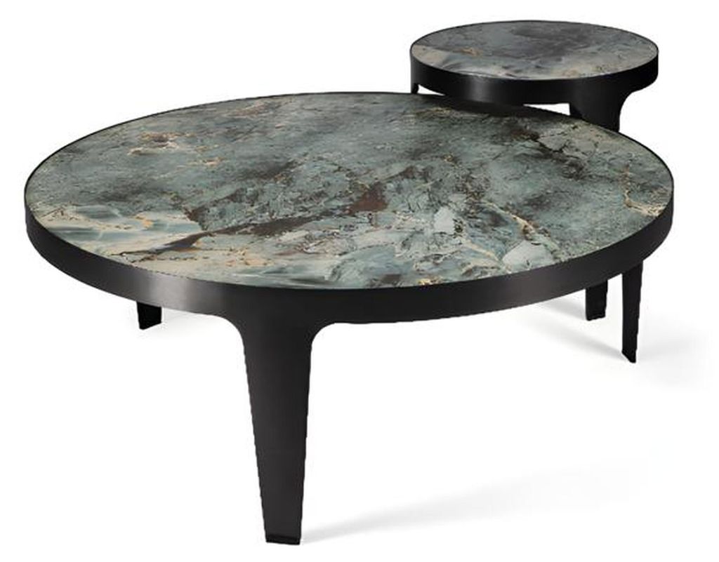 Couchtisch Kaffeetisch Wohnzimmer Grau Luxus Möbel Design Holztische