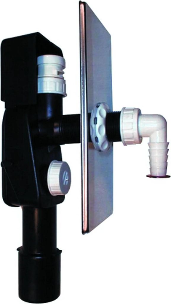 HL Hutterer & Lechner HL404.1 WG-UP-Siphon DN40/50 m. Rohrbelüfter HL902 - 110x225mm, 1 Stk.