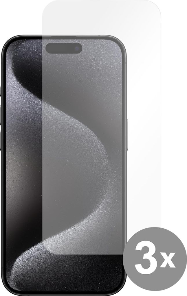 Schutzfolie Apple iPhone 15 Pro - Panzerglas - Cazy - Transparant