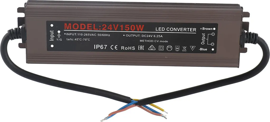 Transformateur 12V Extérieur IP67 pour Installation de Ruban LED et Déco